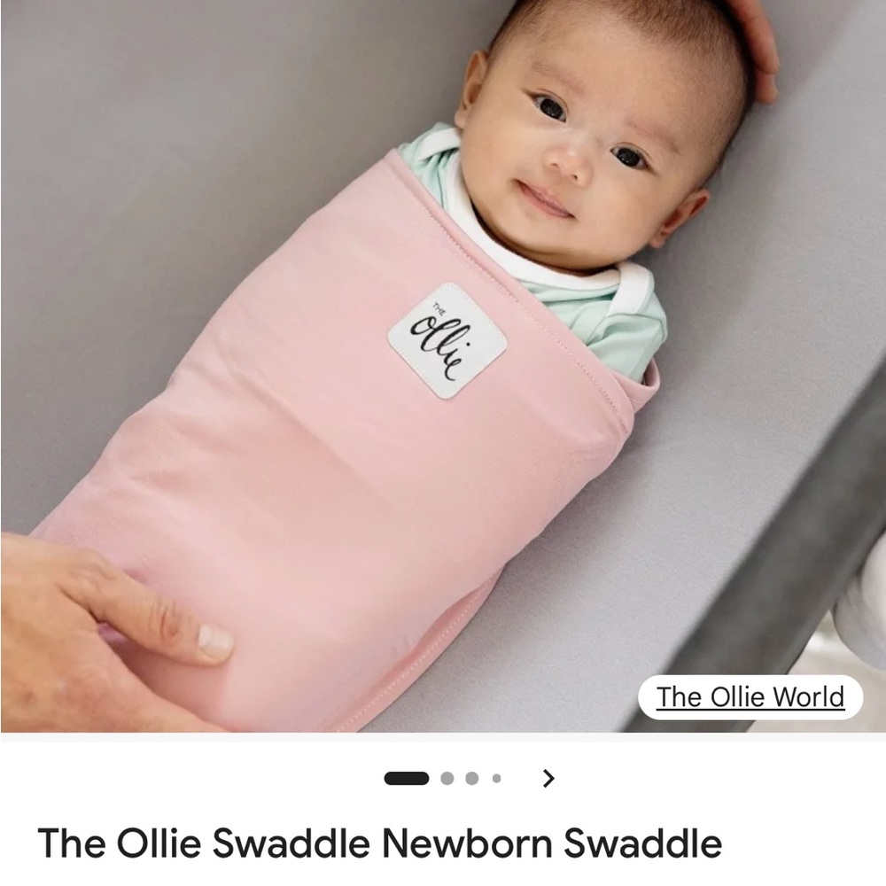 The Ollie Swaddle in Soft Pink - Newborn Swaddle